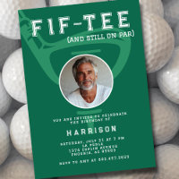 50th Birthday Party Photo Modern Golf Green