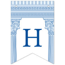 50th birthday party with custom colour Greek templ