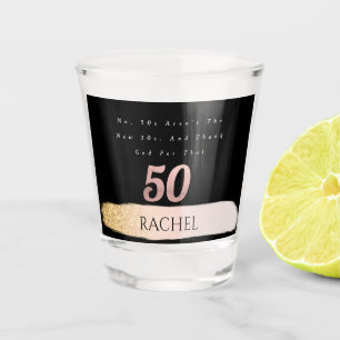 50th Birthday Personalized Shot Glass