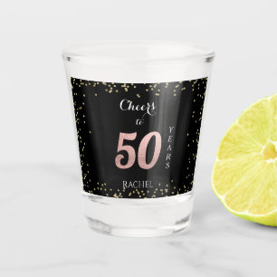 50th Birthday Personalized Shot Glass