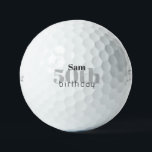 50th Birthday Personalized Titleist Pro V1 Golf Balls<br><div class="desc">"50"  or any age.  Personalized.</div>