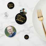 50th Birthday Photo  | 50 YEARS IN THE MAKING Confetti<br><div class="desc">Decorate your 50th birthday celebration with these fun photo confetti pieces that have a 50 YEARS IN THE MAKING retro design on the other side that allows you to personalize it for the guest of honour by adding their birth year (est. 19xx) as part of the design. Use up to...</div>