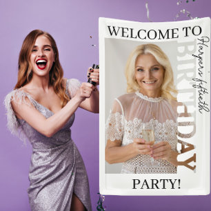 50th Birthday Photo college Party Banner