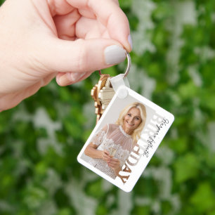 50th Birthday Photo college Party  Keychain