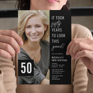 50th Birthday Photo Party Invitation