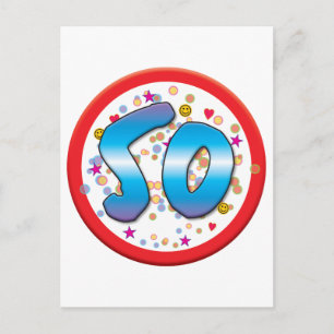 50th Birthday Postcard