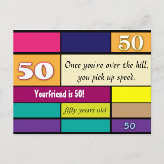 50th Birthday Postcard