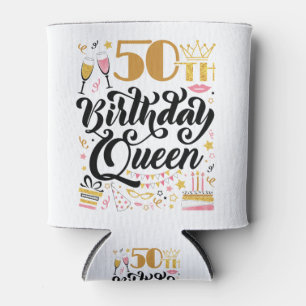 50th Birthday Queen Can Cooler