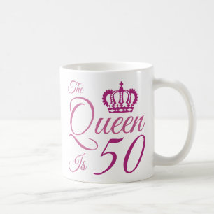 50th Birthday Queen Coffee Mug