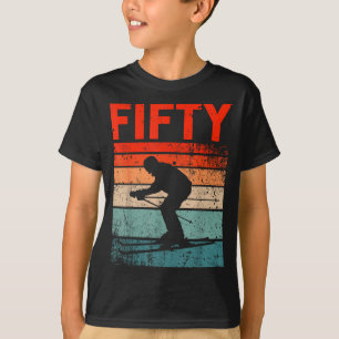 50th birthday retro ski skiing 50 year old men T-Shirt