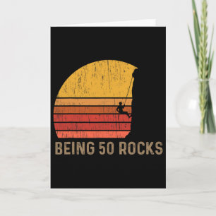 50th Birthday Rock Climbing Card