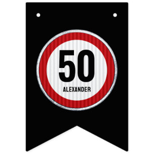 50th Birthday Speed Limit Sign - ANY AGE