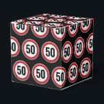 50th Birthday Speed Limit Sign - ANY AGE Favor Box<br><div class="desc">Customise your age with this speed limit sign party theme. Please check the matching collection for COORDINATING ITEMS.
Original artworks by PUPSIKU STUDIO. 100% unique product.</div>