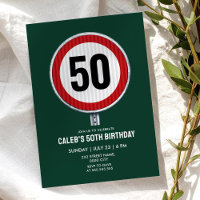 50th Birthday Speed Limit Sign - ANY AGE