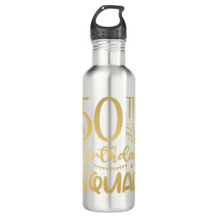 50th Birthday Squad 50 Party Crew 710 Ml Water Bottle