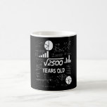 50th Birthday Square Root Math 50 Years Old Bday Coffee Mug<br><div class="desc">Birthday Design For anyone who's horoscope say difficult & Stubborn But totally worth.Wear it with pride at work,  school gym perfect to pair with shorts,  leggings or jeans for a casual yet trendy Look</div>