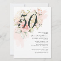 50th Birthday Surprise Party Floral