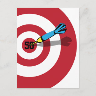 50th Birthday - Target Bullseye Invitation