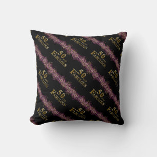 50th Birthday  Throw Pillow