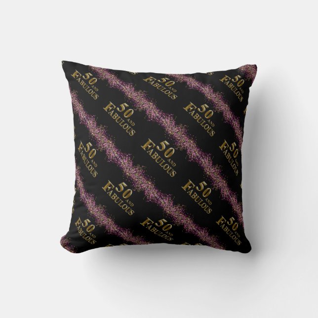50th Birthday  Throw Pillow (Front)