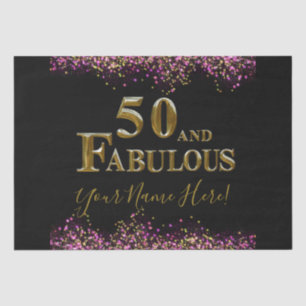 50th Birthday  Tissue Paper