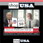 50th Birthday Trump 🎙️ Men Funny TV News Gag Invitation<br><div class="desc">📺🎉 Breaking News! It’s Time to Celebrate a Huge 50th Birthday! Get ready to make headlines with this hilarious and bold TV news-style birthday invitation, featuring a design inspired by political satire and classic news graphics. Whether you’re planning a fun-filled roast, a surprise party, or a lighthearted gathering, this invitation...</div>