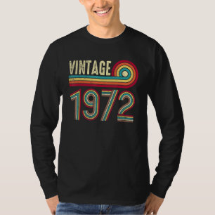 50th Birthday Vintage 1972 Classic Men Women Mom T-Shirt