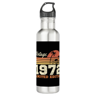 50th Birthday Vintage 1972 Limited Edition Retro 710 Ml Water Bottle