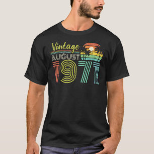 50th Birthday Vintage August 1971 Fifty Years Old T-Shirt