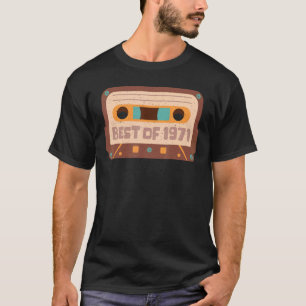 50th Birthday Vintage Best Of 1971 Cassette Tape T-Shirt