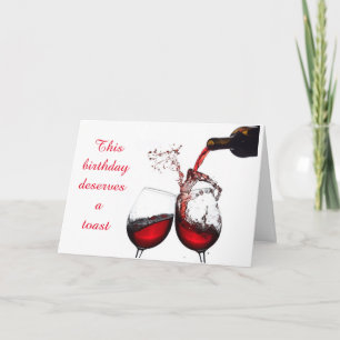 ***50th BIRTHDAY WISHES*** DESERVES A TOAST Card