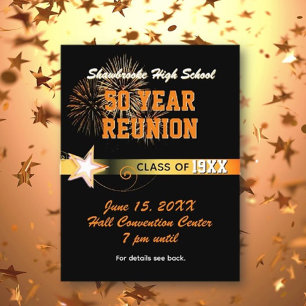 50th Class Reunion Invite Postcard