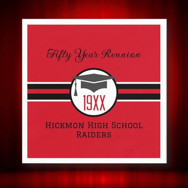 50th Class Reunion party napkins (Creator Uploaded)