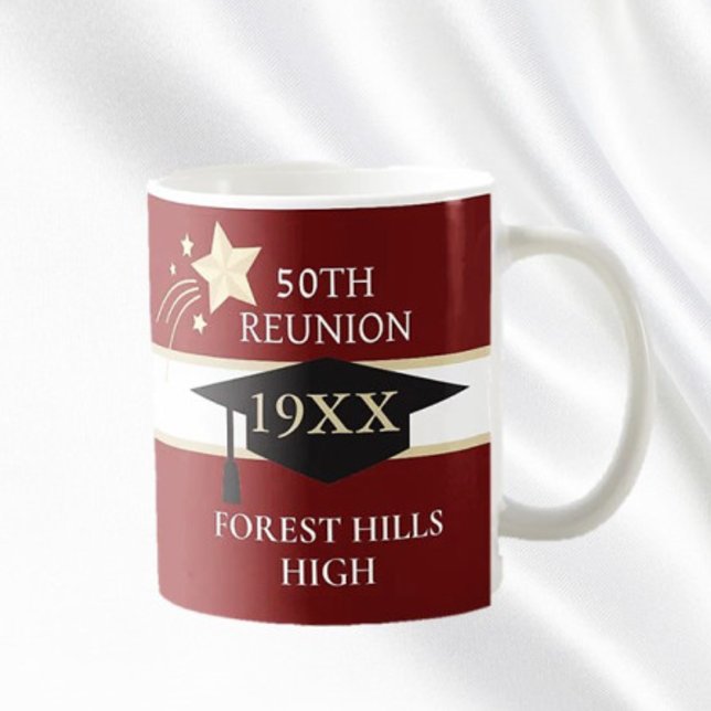 50TH class reunion School colours coffee mug (Creator Uploaded)