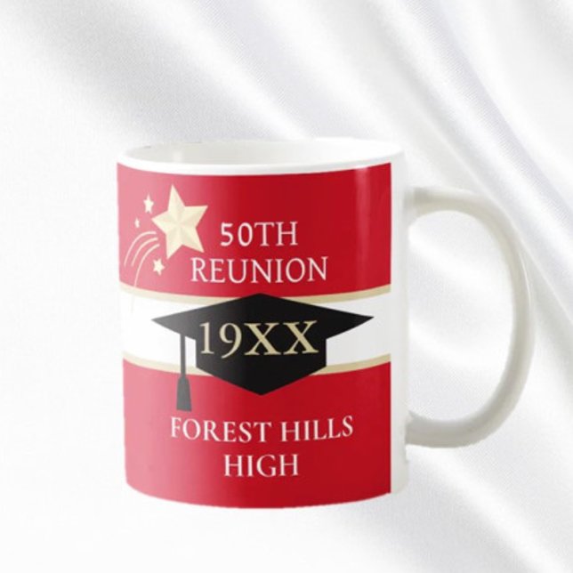 50TH class reunion School colours coffee mug (Creator Uploaded)