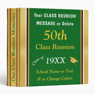 50th Class Reunion Scrapbook Class Reunion Memory Binder