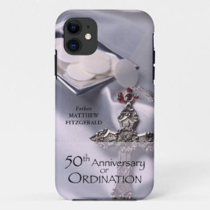 50th Custom Name Ordination Anniversary Chalice iPhone 11 Case