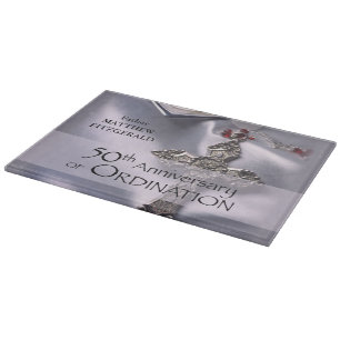 50th Custom Name Ordination Anniversary Chalice Cutting Board