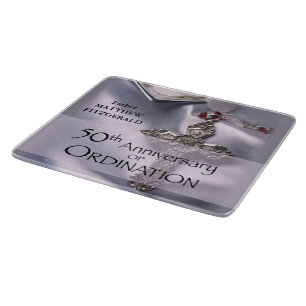 50th Custom Name Ordination Anniversary Chalice Cutting Board