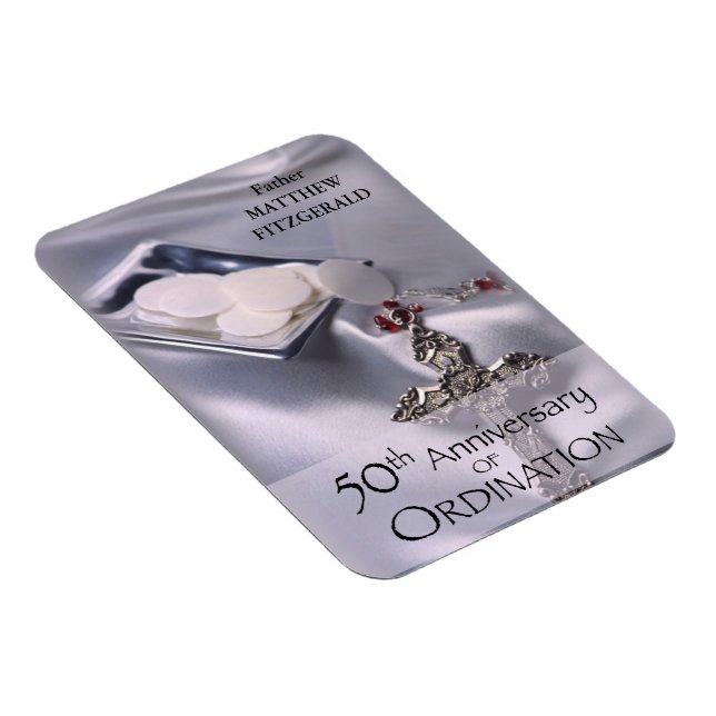 50th Custom Name Ordination Anniversary Chalice Magnet (Right Side)
