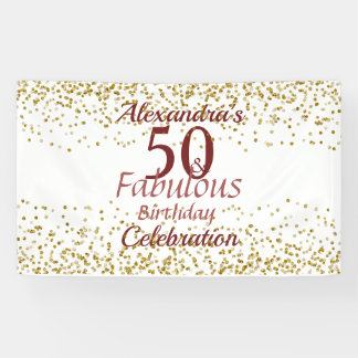 50th Fabulous Banner