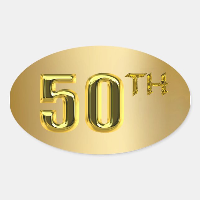 50th Gold Seals And Stickers (Front)