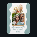 50th Gold Wedding Anniversary Photo Keepsake Magnet<br><div class="desc">This customized magnet is the perfect way to celebrate your wedding milestone with your favourite personalized photo for a timeless keepsake for years to come.</div>