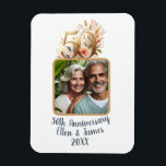 50th Gold Wedding Anniversary Photo Keepsake Magnet<br><div class="desc">This customized magnet is the perfect way to celebrate your wedding milestone with your favourite personalized photo for a timeless keepsake for years to come.</div>