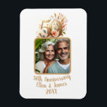 50th Gold Wedding Anniversary Photo Keepsake Magnet<br><div class="desc">This customized magnet is the perfect way to celebrate your wedding milestone with your favourite personalized photo for a timeless keepsake for years to come.</div>
