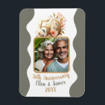 50th Gold Wedding Anniversary Photo Keepsake Magnet<br><div class="desc">This customized magnet is the perfect way to celebrate your wedding milestone with your favourite personalized photo for a timeless keepsake for years to come.</div>