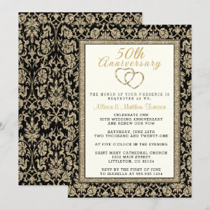 50th Golden Anniversary Celebration Invitation