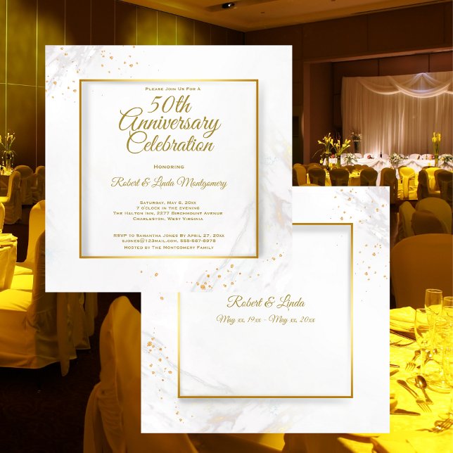 50th Golden Anniversary Celebration Invitation (Creator Uploaded)