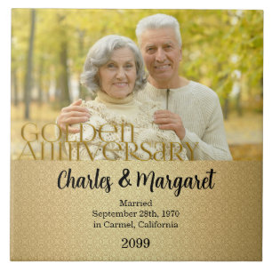 50th Golden Anniversary Photo Tile