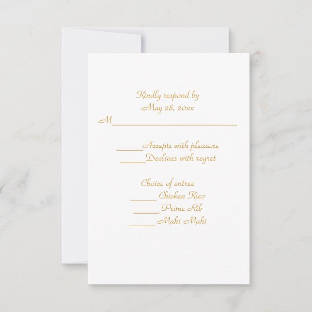 50th Golden Jubilee Priest Ordination Anniversary RSVP Card (Front)